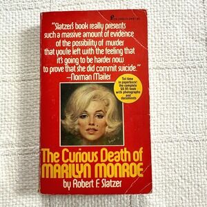 VTG 70s The Curious Death of Marilyn Monroe Robert Slatzer True‎ Crime Paperback